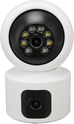 MECCLIEN 3MP Dual Lens WiFi | Double Side View | Two Way Talk | Motion Detection Security Camera