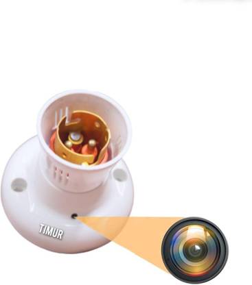 TiMUR Holder camera spy blub holder Full HD with audio wifi multiple users Security Camera