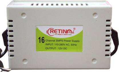 Retinai 16 Channel CCTV SMPS| Power Supply| Short Circuit Resistence Security Camera