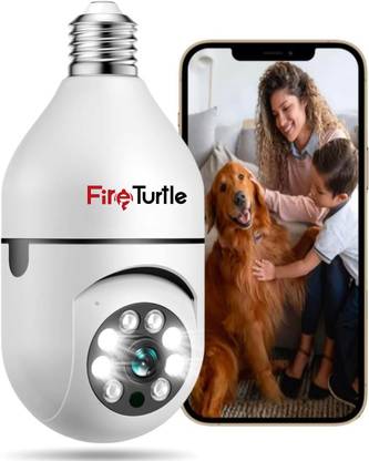 Fire Turtle Smart Home Security Bulb Shape 360° Camera 1080p Wireless PTZ CCTV Security Camera