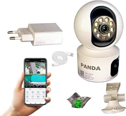 Panda 4MP Dual Lens WiFi Wireless Smart CCTV Camera | Ultra HD 360 view Security Camera