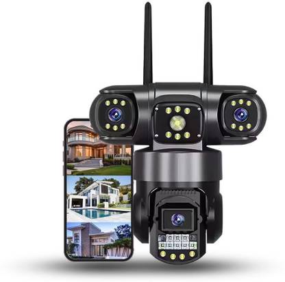 OneXsale 4G Sim Base 5+3+3MP PTZ 3 Lens PTZ Camera 2-way Talk Motion Tracking Waterproof Security Camera