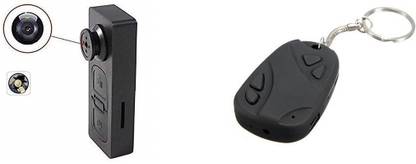 Bs Spy Video Recorder Button & Keychain Camera HD 720P Video Recorder Hidden Camera Security Camera