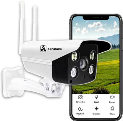 ApnaCam WiFi IP 3MP Wireless Waterproof Color Night Vision Two-Way Audio Cloud Storage Security Camera