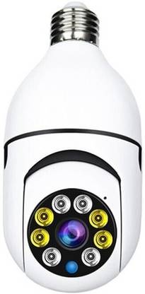 SIFATECH V380 Pro Fisheye 360° Panoramic View 1080p Full HD CCTV Wi-Fi Camera Bulb home Security Camera