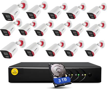 Qidots 16 Channel Kit 8MP IPCamera Full Set ColourVu DualMode 32CH NVR POE Switch 3TB Security Camera