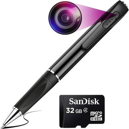 TiMUR Pen Camera 4k Full HD 1080p Video and Audio Recorder, 32GB Memory Card (Included Security Camera