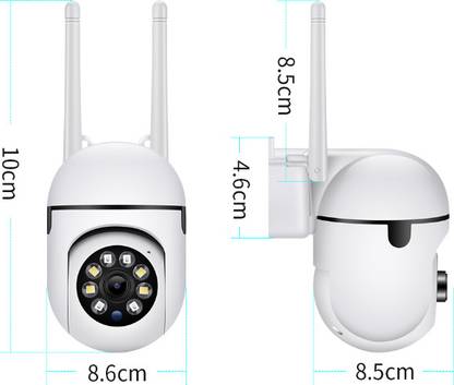JNKC Wi-Fi Mini PTZ with Motion Alerts, Night Vision, 2-Way Audio, SD Card Support Security Camera