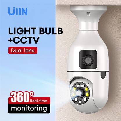 Bzrqx Wifi HD 360° Rotating Dual Lens Security Camera with Remote Control Security Camera