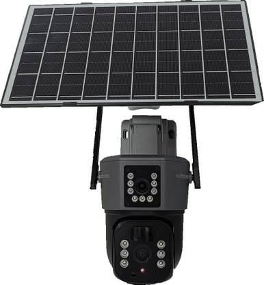HIXECURE 3MP+3MP 4G Solar PT Camera/ Dual Camera/ Full Color Night Vision/ MotionTracking Security Camera