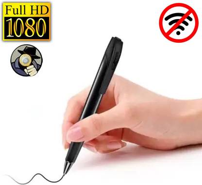 Point Zero V8 Pen Portable SlimBody Pen Camera 1080p Video and Audio Recorder Without WIFI Security Camera
