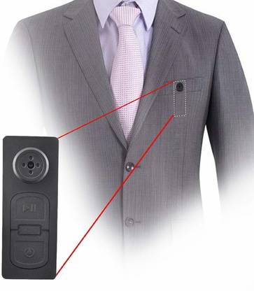 KZLYNN Secret Spy Hidden Button Camera With Audio Video Recording Security Camera