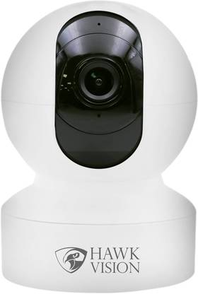 HAWK VISION WiFi Smart Camera Wid 2Way Talk Pan-Tilt NightVision, SD/Cloud, Motion Detection Security Camera