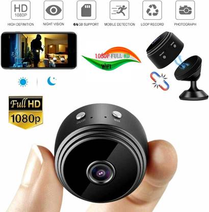AVOIHS 1080p HD Wifi Wireless Spy Hidden Live View Camera Built-in Battery Night Vision Security Camera