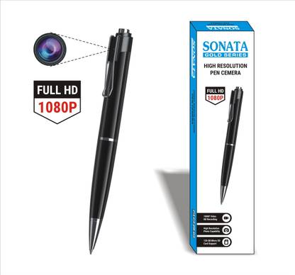 SONATA GOLD Pen 1080p Camera Full HD, Loop Recording Audio and Video Recorder Security Camera