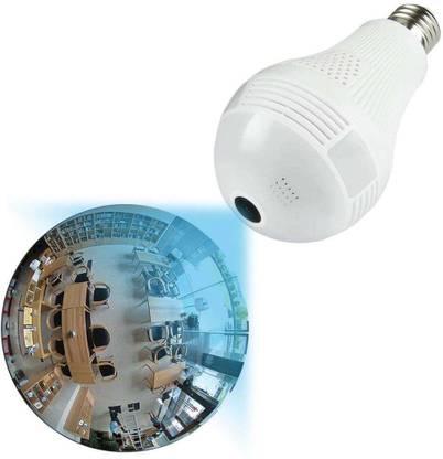 GiftNow Panoramic Bulb Camera Motion Alert Night Vision SD Card Support 2-way Audio Security Camera