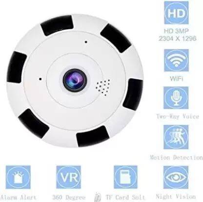 GREENEYE TECHNOLOGY 360 Fisheye Camera, Easy Access for Smartphone, Large Area Camera wifi camera Security Camera