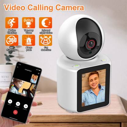 aoksmd WiFi 1080p HD 360° Live View Display Camera Video Call Function TwoWay Audio Security Camera