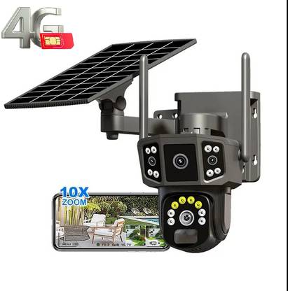 AVOIHS PTZ Solar 4G SIM Camera for Home and Office with Motion Alerts and 2-Way Audio Security Camera