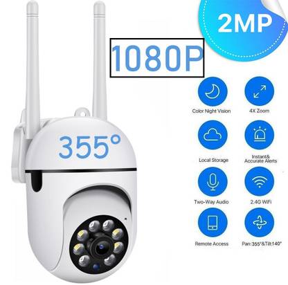AVOIHS PTZ 1080P HD Hidden CCTV Camera WiFi IR Mobile Live View 2Way Audio Night Vision Security Camera