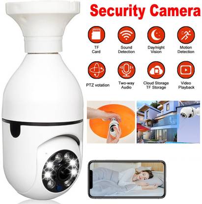OSHSIZ WiFi Wireless CCTV Camera 1080p Bulb Shape PTZ V380 Pro | CCTV LED Lights Security Camera