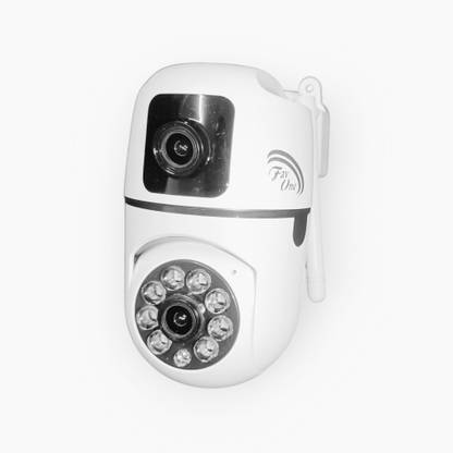 favone dual camera 3mp Full hd WiFi ptz Bulb Camera with Smart Human Motion Tracking Security Camera