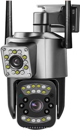 TP PLUS 2MP+2MP Live View Outdoor Wireless Dome Cameras with Dual-Lens Dual-Screen Security Camera