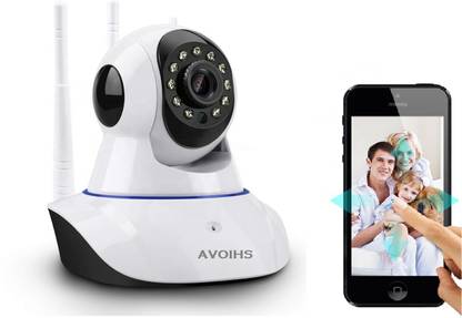 AVOIHS CCTV WiFi Smart IP Camera with 355° Pan, Motion Detection, and Night Vision Security Camera