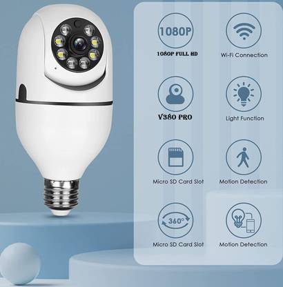 AVOIHS CCTV IP PTZ Camera 1080P WiFi 360° Live View Night Vision Live View TwoWay Audio Security Camera