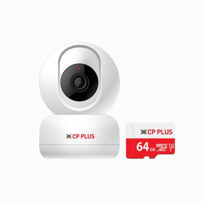 CP PLUS CP-E36AM Smart Wi-Fi Dome Camera with In-box 64gb SD Card & Human Body Detection Security Camera