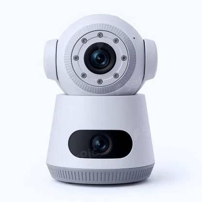 kanyansh 4+4MP Dual Lens PTZ|Live Monitoring|Night Vision|Motion Detection|Two-Way Audio Security Camera