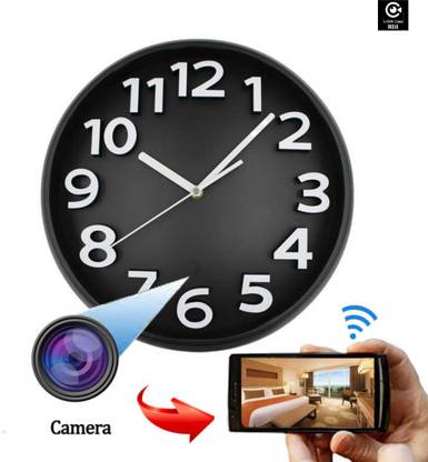 lookcam Hidden Camera Clock, Spy Camera HD 1080P WiFi Mini Wall Clock Camera Security Camera