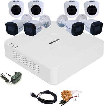 HIKVISION 8 Channel HD DVR 1080P,IP67 2MP Outdoor & Indoor Camera (1080P),COMBO-81 Security Camera
