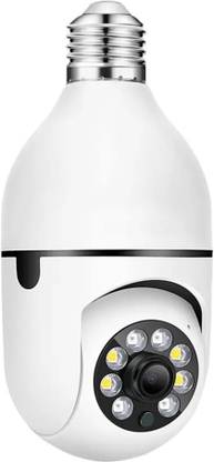 OneXsale 2MP Wifi Bulb Camera Live View Motion Alert Night Vision SD Card Support Security Camera