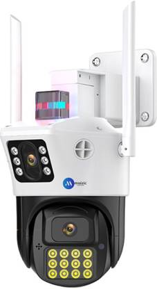 Maizic Smarthome SuperCams 6MP FHD WiFi Dual Lens/Dual Screen CCTV With Bullet+360° PTZ Control Security Camera