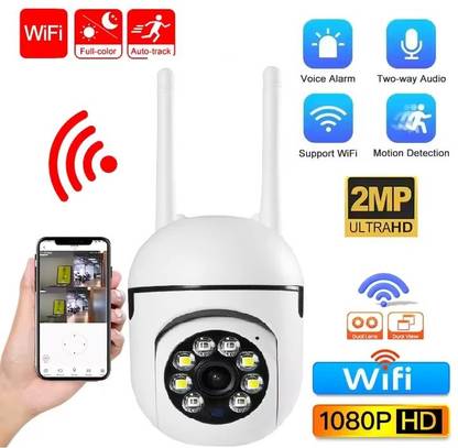 AVOIHS Full View 360° PTZ 1080p HD WiFi Mini PTZ Camera Motion Detection Night Vision Security Camera