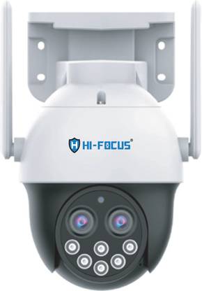 HI-FOCUS 4G SIM Based 4MP Dual Lens Outdoor PTZ Security Camera / 2 Way Communication Security Camera