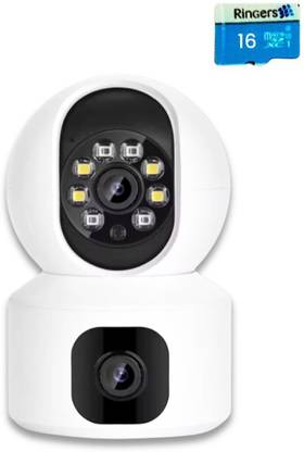 OneXsale SecureDual CP Cam Night Vision 128GB Multi-User, Motion Live View, Free SD Card Security Camera