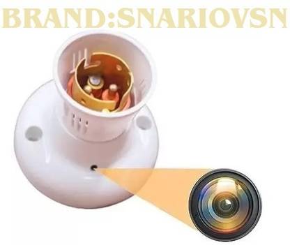 PERAMISYM Spy Wifi Bulb Holder Camera Support Up To 128GB SD Card Work On V380 PRO APP Security Camera
