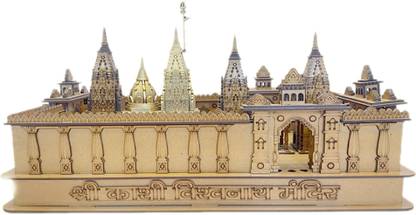 DigitalNCraft Kashi Vishwanath Temple Corridor (Varanasi Medium) Solid Wood Home Temple