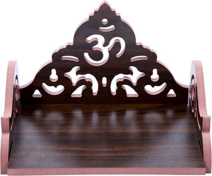 SAHDEV ENTERPRISES A handcrafted wooden home temple for daily worship, featuring intricate carvings Engineered Wood Home Temple