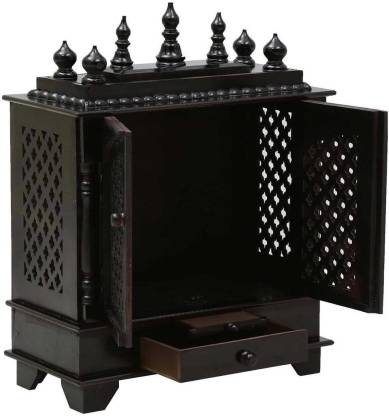 Murfi (Mandir) Temple for Home Pooja, Arti || H x W x D: 76 cm x 60 cm x 30 cm Solid Wood Home Temple