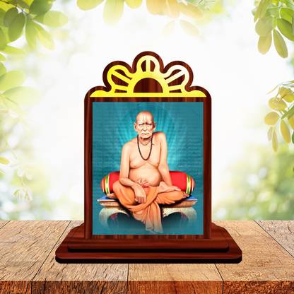 GiftsRange Akkalkot Swami Samarth Temple Mini Engineered Wood Home Temple