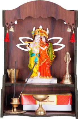 King Decore smart temple modern temple light Engineered Wood Home Temple