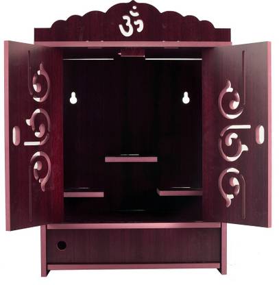 YIXT Handcrafted Wooden Decorative temple for home Engineered Wood Home Temple