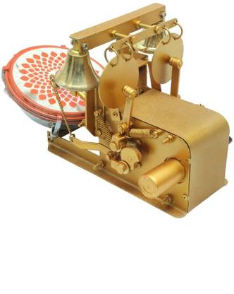 KACH POINT Mini Electric Aarti Machine For Home Temple Pooja Jaalar Dholak Gold Plated Pooja Bell