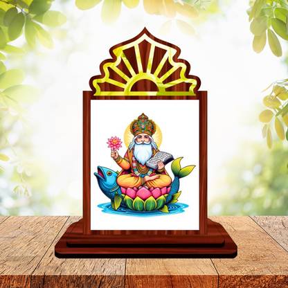 GiftsRange Jhulelal Temple Mini Engineered Wood Home Temple