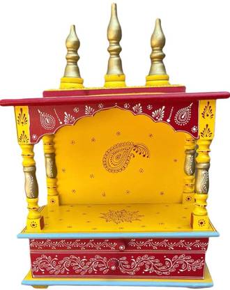 AAYU (Mandir) Beautiful Temple For Pooja , Aarti Engineered Wood Home Temple