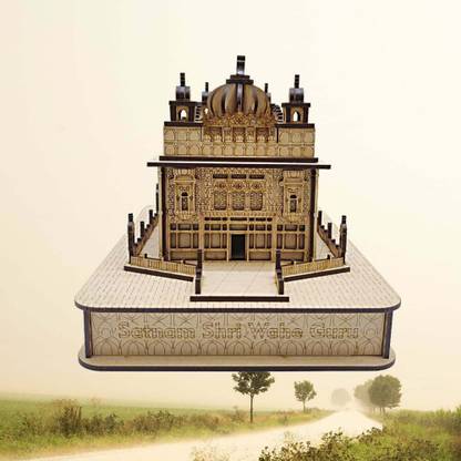 shoppyblink Golden temple 3D model Engineered Wood Home Temple