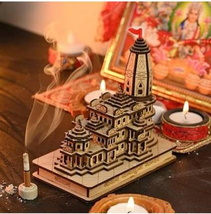 solanki teaders ram mandir Solid Wood Home Temple